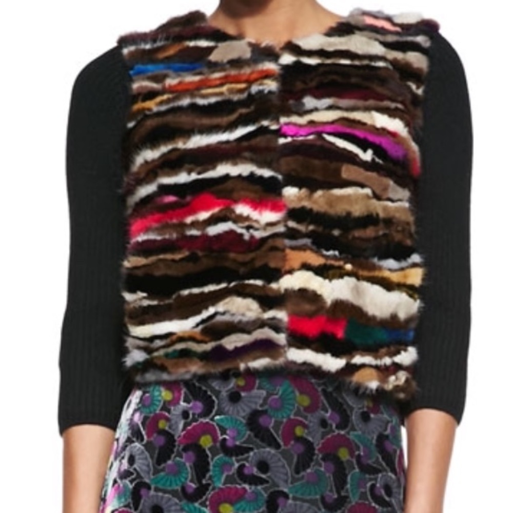 DVF Dyed Mink Sweater